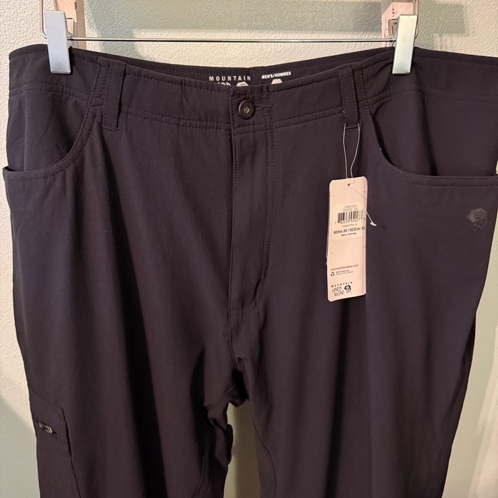 NWT Mountain Hardwear Yumalino Fleece Lined Pants Size 40 Men UPF 50 - Picture 2 of 10